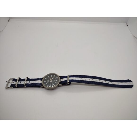 Dakota "Rock Solid Time" All Titanium Case Swiss Parts Men's Vintage Date Watch - Picture 9 of 9